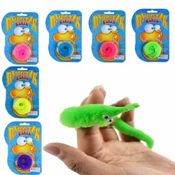 Truco de peluche mágico de 8 colores para niños, orugas de caballito de mar en movimiento para bebé