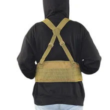 1000D нейлоновый тактический Molle ремень мужской боевой пояс Н-образный армейский Специальный военный поясной ремень удобный Регулируемый мягкий