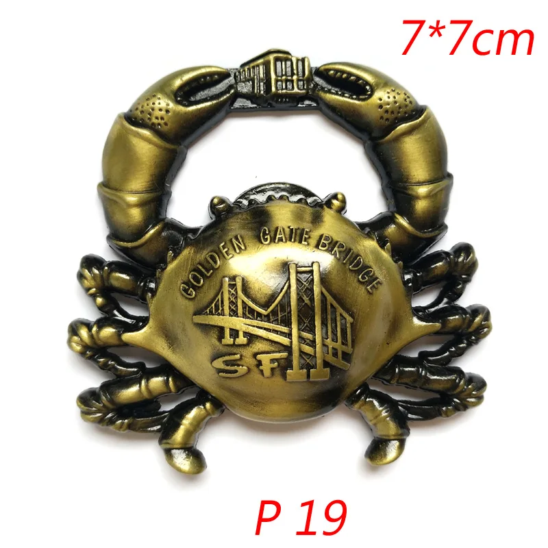 Всемирно известная модель магнита на холодильник 3D металлические магнитные