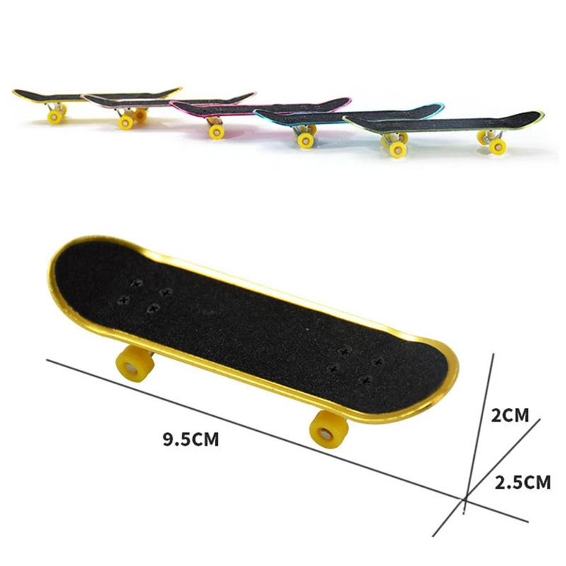 1 Mini Fingerboard Professional Finger SkateBoard Alloy Fingerboars With Bearings Wheel Tape Set Finger Skateboards Color Random