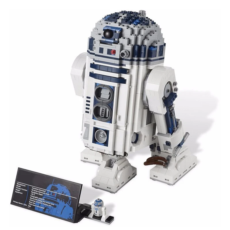 05043 Звездные войны космические из печати R2-D2 набор роботов модель строительные блоки 2127 шт Кирпичи Игрушки совместимы с 10225