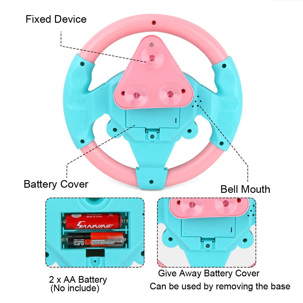 pixar cars diecast Steering Wheel Toys, 1pcs Simulation Copilots Simulated Steering Wheel Toy Educational Toys Children's Life Skills Training Gift racing car toy