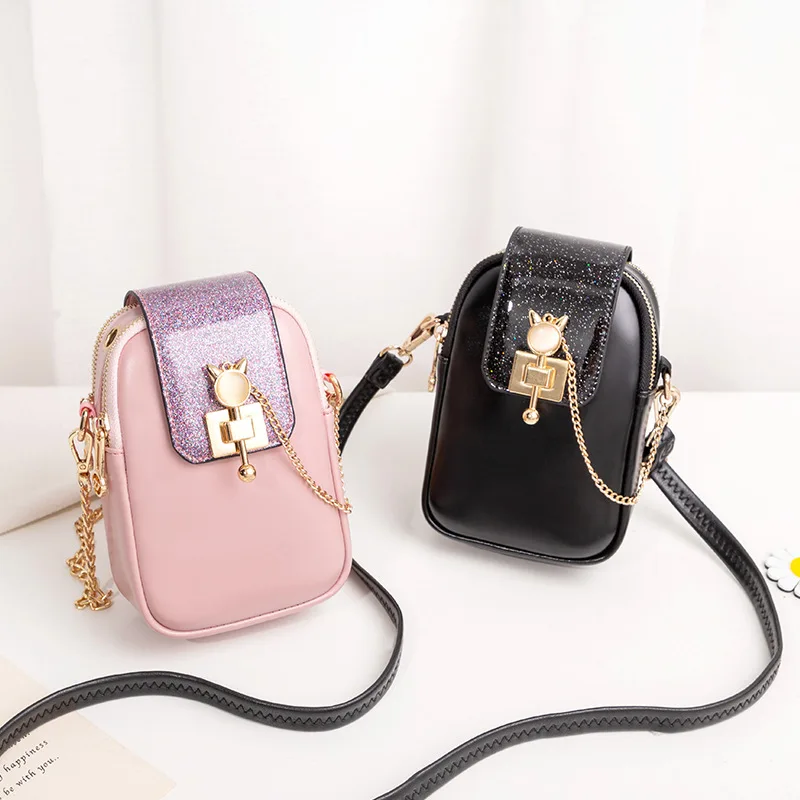 

PU Leather Purses Phone Handbag Luxury Shoulder Fashion Girls Shopper Bags for Women2020 Shopping bag Big Totes Wallet Wholesale