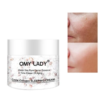 

Omylady Natural Caviar Collagen Night Cream Facial Moisturizer Sleeping Cream Skin Moisturizing Soothing