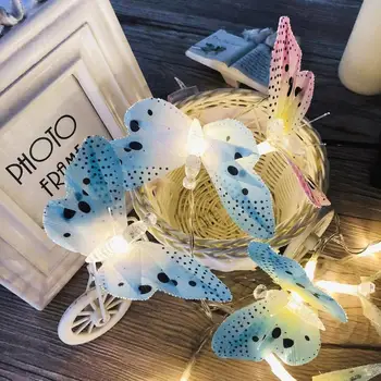 

10 LED Butterfly String Lights Energy Saving and Environmental Protection Xmas Tree Hanging Fairy Light Christmas Decor