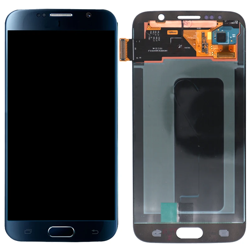 Оригинальный Super AMOLED ЖК дисплей для Samsung Galaxy S6 с рамкой 5 1 дюйма сенсорный экран