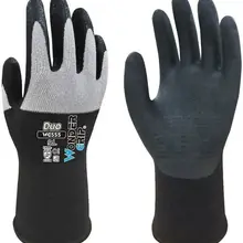 Садовые рабочие перчатки нейлоновые микро-волокна 15 калибра дышащие безопасные рабочие перчатки