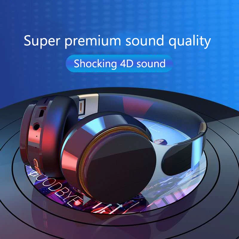New Sports Bluetooth headset HiFi wireless stereo sound large capacity battery for Apple Android Samsung Huawei Xiaomi OnePlus