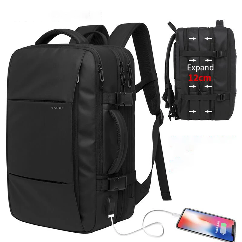 

Man Laptop Backpack 15.6 inch Multi-layer Waterproof USB Charging Anti-thief Backpack Travel Male Bag Mochila
