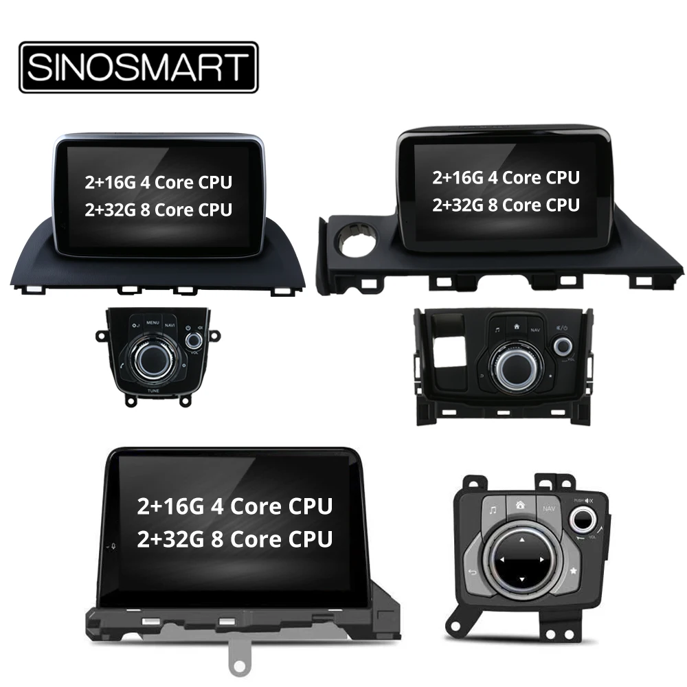 Cheap SINOSMART 4 Core/8 Core CPU 2G Android 8.1 Car GPS Navigation for Mazda 3 Axela 2014-2019/Mazda 6 Atenza 2016-2019 0 Cheap SINOSMART 4 Core/8 Core CPU 2G Android 8.1 Car GPS Navigation for Mazda 3 Axela 2014-2019/Mazda 6 Atenza 2016-2019 0