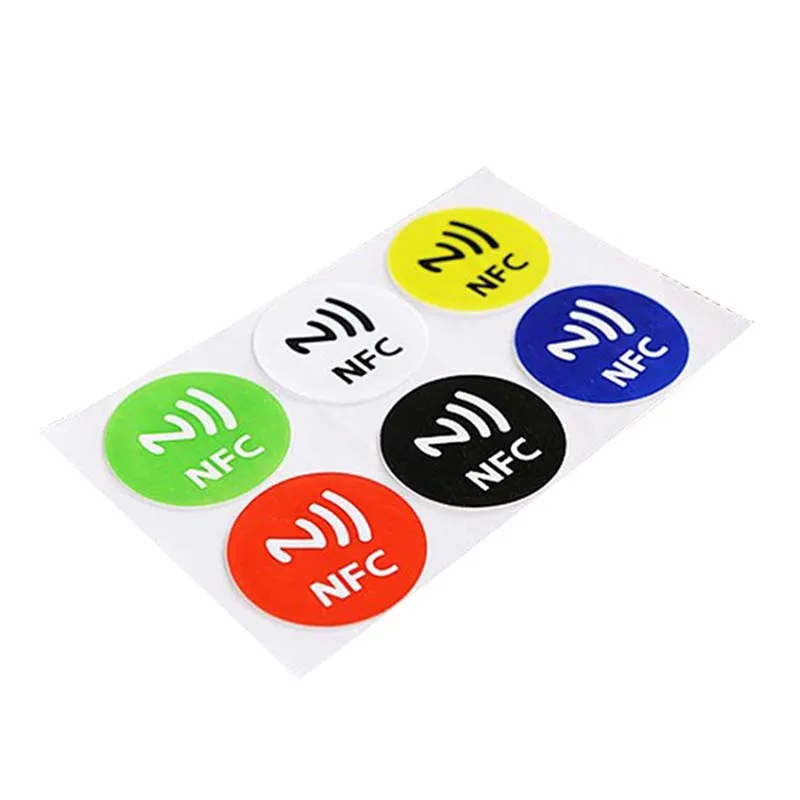 6 шт. NFC бирки стикер s NTAG213 NFC метки наклейки-этикетки универсальные этикетки Ntag213 RFID бирка для всех NFC телефонов