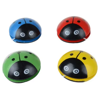 

6PCS Kids Round Yoyo Set Innovative Cartoon Cute Animal Prints Ladybug Pattern Wooden Yoyo Toy Party Favor Party Favors
