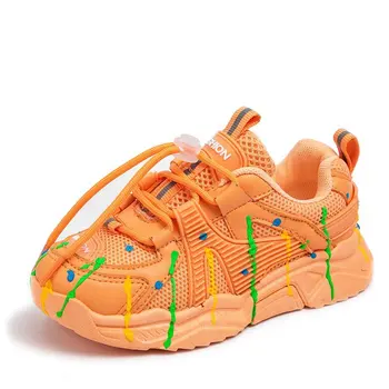 

Children Noctilucent Sports Shoes Spring Autumn Boys Girls Breathable Wearable Sneakers Easy Fashion Buckle Waiting For Night