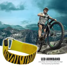 Ночное время езды на велосипеде, бега осторожно чехол для телефона на руку светодиодный освещение безопасности Arm ремень модный яркий светящийся настенный знак ручной браслет на запястье митенки для женщин