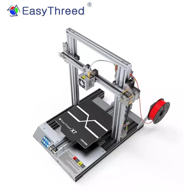 3D принтер EasyThreed X7 FDM большого размера с высокотемпературным соплом 2 4 дюйма ЖК