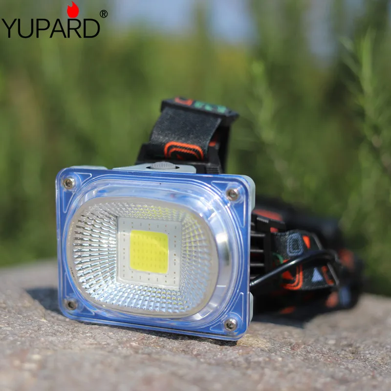 Уличный портативный светодиодный налобный фонарь COB для кемпинга с USB-зарядкой