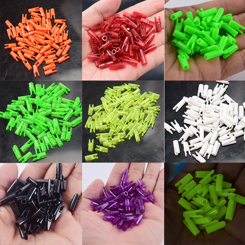 50pcs DIY Archery Accessory Plastic Arrow Pin Nocks Size S For ID4.2mm ID6.2mm 3.2mm Shaft | Спорт и развлечения