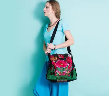 

2020 Vintage bag embroidery Shoulder Bag Messenger Bag Handbag canvas bag