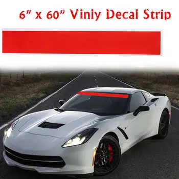 

Accessories Car Sticker Universal 60x6'' Reflective Strip Windshield Banner Vinyl Decal Sun Visor Durable