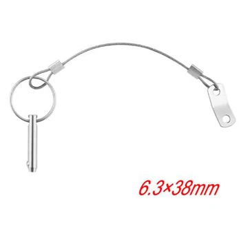 

4pcs Deck Quick Release Pin Ring Kayak Prevent Loss Parts Hardware Shipbuilding Antirust Multifunctional Stainless Steel Marine