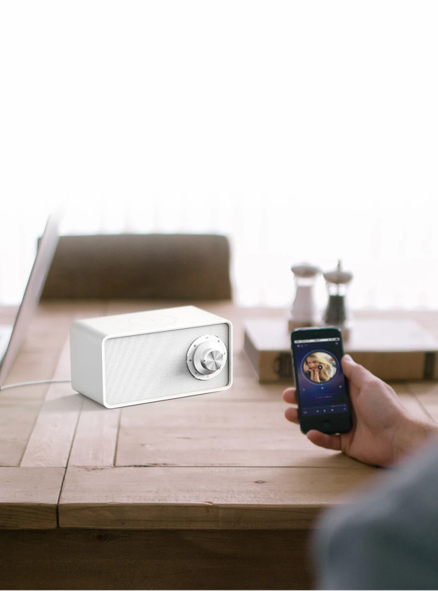 Xiaomi Mijia Qualitell Bluetooth Speaker Wireless Charger White Noise Speaker New BLT5.0 EPP 10W Fast Charging Sleep Speaker (10)