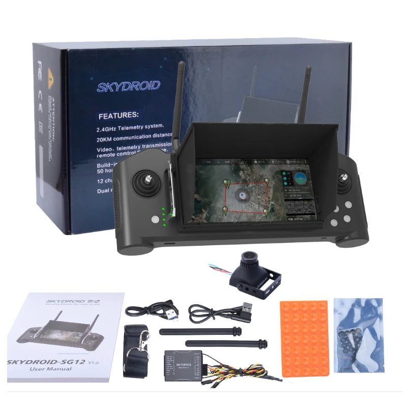 Skydroid SG12 черная интегрированная система управления видео телеметрией для