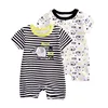 2022 New born baby clothes 2pcs short sleeves animal baby rompers overalls boys girls outfit ► Photo 3/6