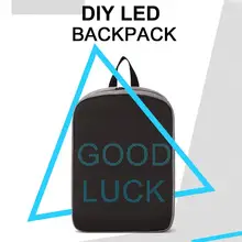 Крутой дизайн Wifi умный светодиодный рюкзак с светодиодный дисплей экран рюкзак Водонепроницаемый для прогулок на открытом воздухе рекламный рюкзак светодиодный