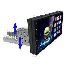 

PEERCE 1DIN FM 7 Inch Adjustable car radio Android 9.1 Touch Screen 1080P Car Stereo Radio Player Quad-Core GPS Navigation