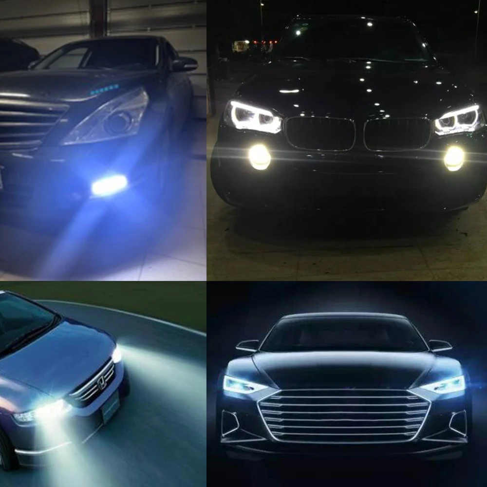 Hviero White COB DRL Silica LED DC 12V 19cm Daytime Running Light DRL Auto External Flexible Lights Waterproof Fog Lamp Car Styling