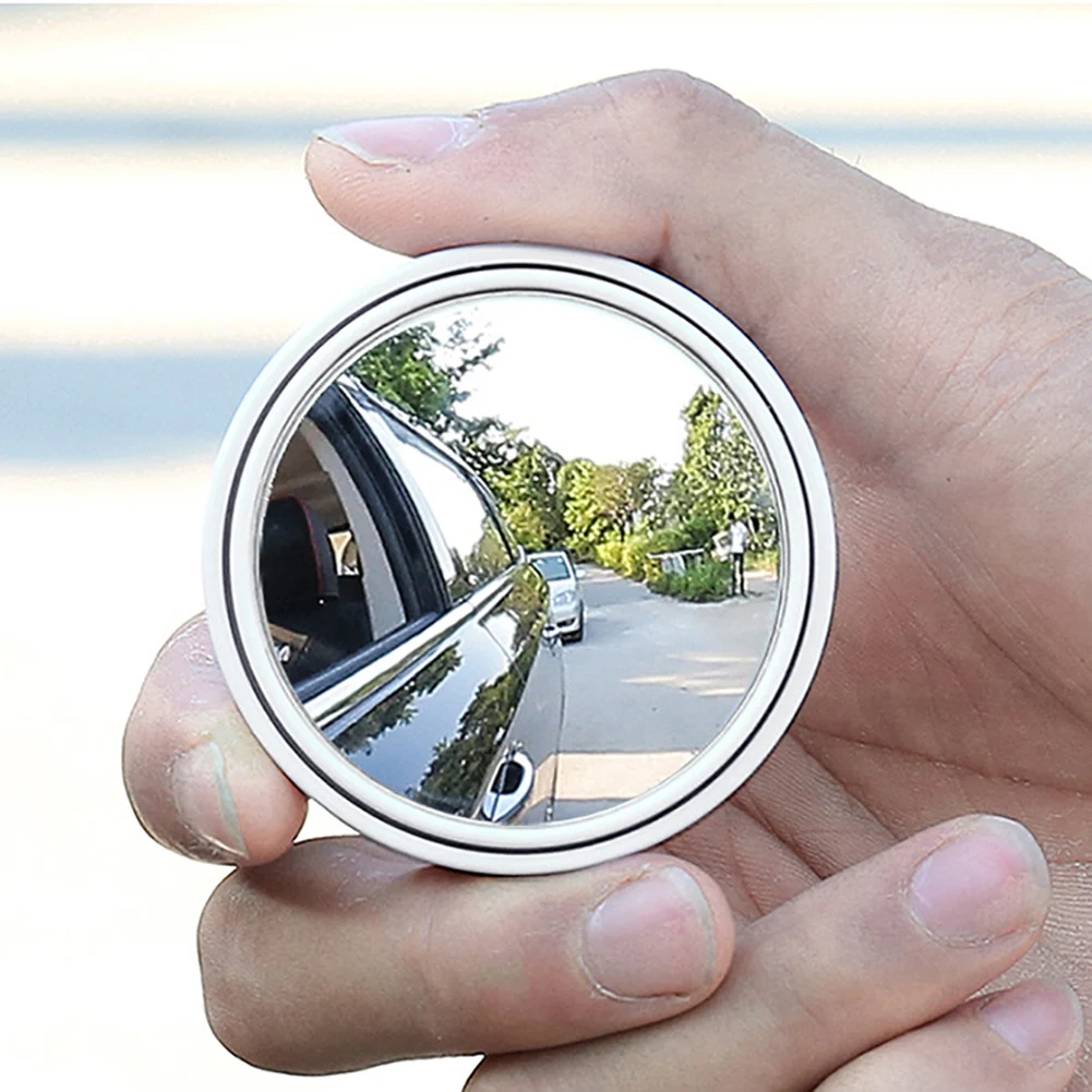 HD Glass Car Blind Spot Mirror 2Pcs Auto Motorcycle 360&deg; Adjustable Wide Angle Rearview Mirrors Extra Round blind spot mirror motorcycle mirror motorcycle mirrors