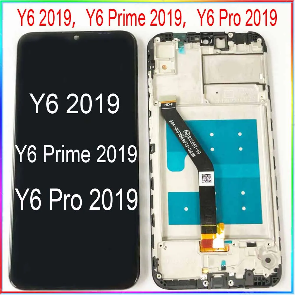 Для Huawei Y6 2019 LCD Prime screen Pro дисплей с сенсорным экраном и рамкой в сборе запасные