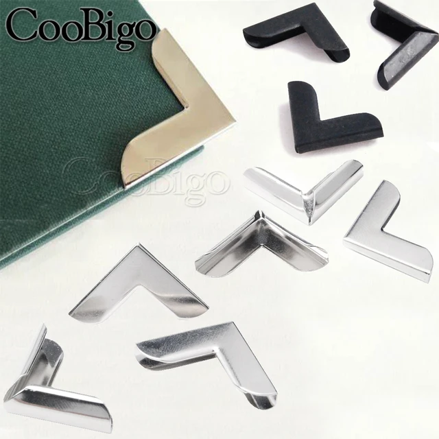 100Pcs/set Metal Book Corner Protectors Tone Scrapbooking Albums