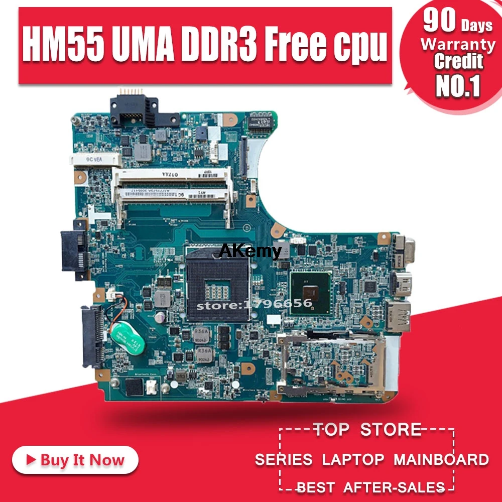 

A1771573A For Sony Vaio VPCEB Laptop motherboard MBX-223 M960 Main Board 1P-009CJ01-6011 HM55 UMA DDR3 Free cpu