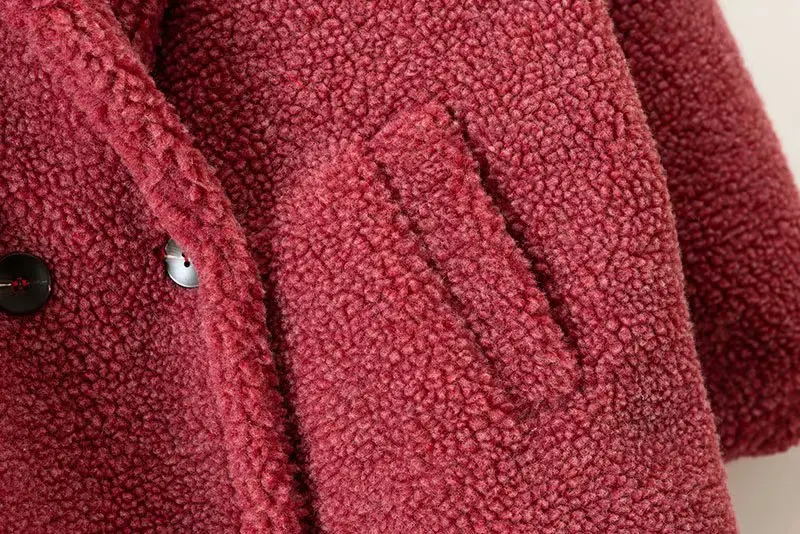 Длинное пальто из искусственного меха, зимнее женское толстое теплое меховое повседневное приталенное однотонное пальто-парка с отложным воротником, меховое пальто в Корейском стиле