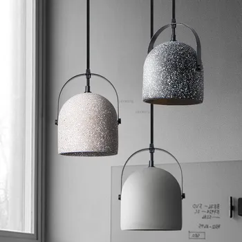 

Modern Pendant Light Cement LED Lighting Light Fixtures Vintage Loft Hanging Lamp Home Living Room Pendant Suspension Luminaire