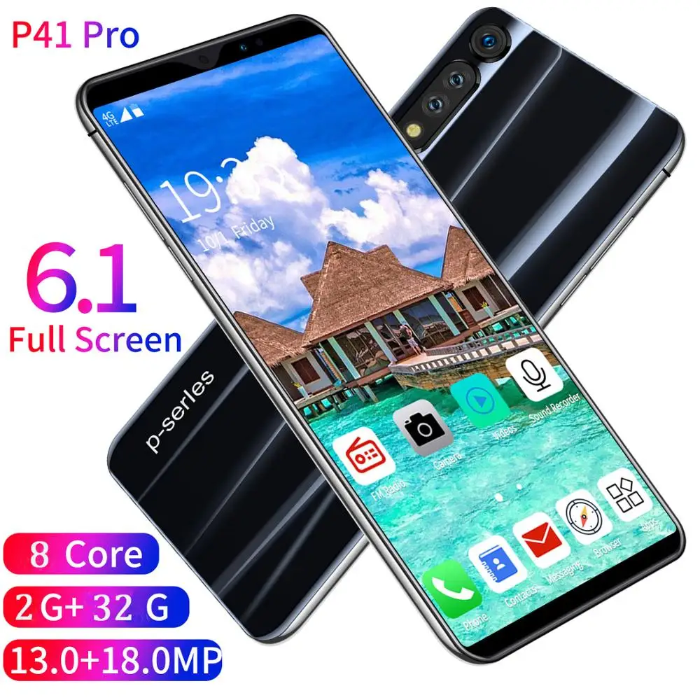 Hot P41 Pro Universal Cellphones Mobile Phone 6.1