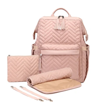 

New Fashion Diaper Bag Backpack Quilted Large Mum Maternity Nursing Bag Travel Backpack Stroller Baby Bag Nappy Baby Care