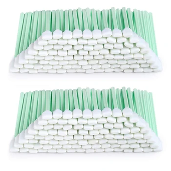 

200Pcs 5.11 Inch Square Rectangle Foam Cleaning Swab Sticks for Solvent Format Inkjet Printer Roland Optical Equipment