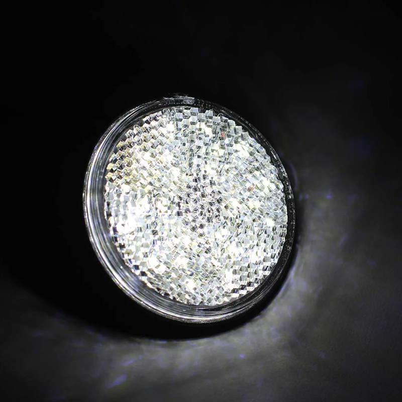 2 X Белый 24 Smd Автомобильный Круглый задний светильник s поворот Singal светильник Atv Led отражатели/Грузовик боковой Предупреждение ющий Светильник лампы