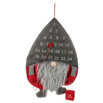 

Christmas Advent Countdown Calendar Swedish Gnome Santa Xmas Tree Decoration