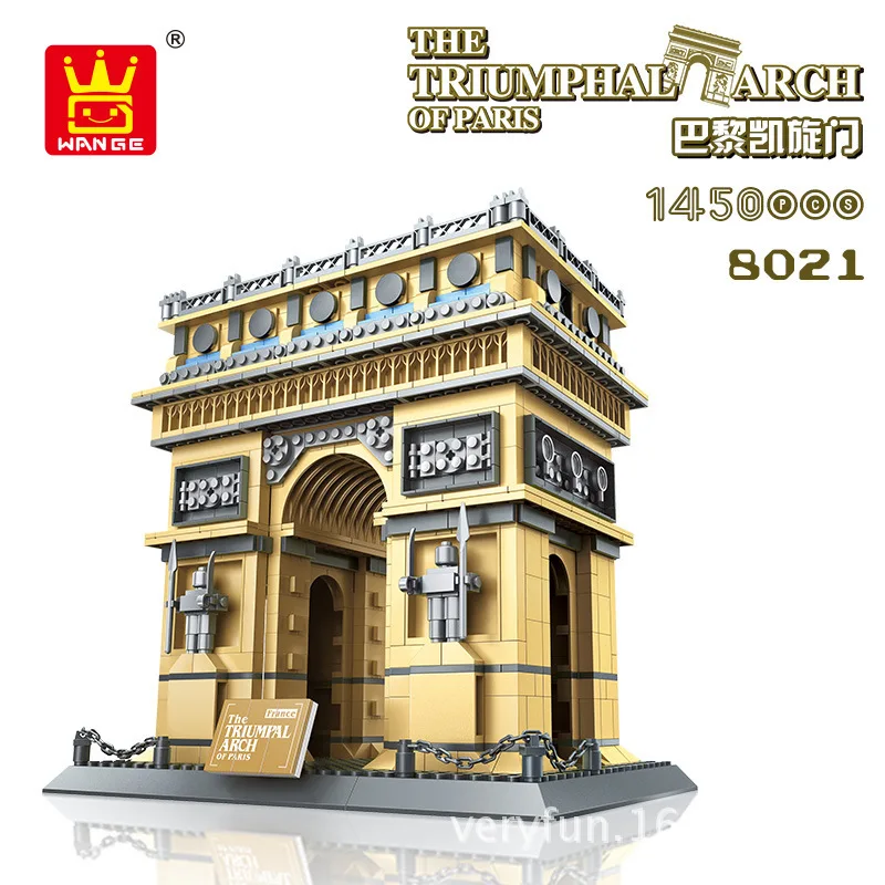 

Wange 5223 Famous Architecture France Paris Arc De Triomphe Small Particles Assembled Building Blocks Model Children'S Education
