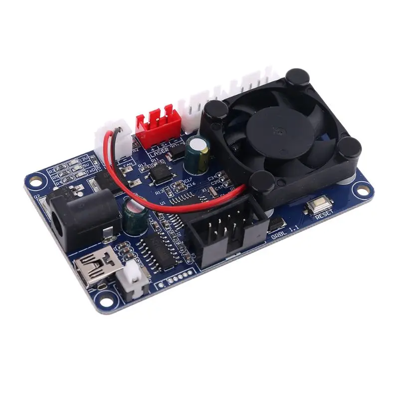 

GRBL 2 Axis Control Board Laser Engraving Machine Offline Control Board With Fan Dropshipping 63HF
