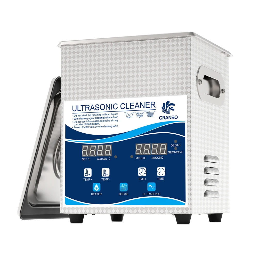 Digital Degas Ultrasonic Cleaner 2L 120W 110V/220V 40khz Oil Rust Spark