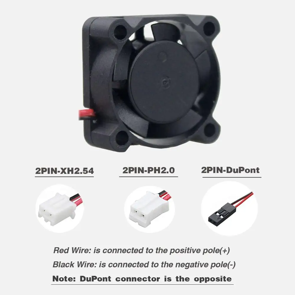 Ventilador de Refrigeração Peças Rolamento de Esferas Duplo 25x25x10 mm 25 mm 5v 12v 24v Placa de Vídeo Ventilador M.2 Ventiladores Ssd - Imagem 6