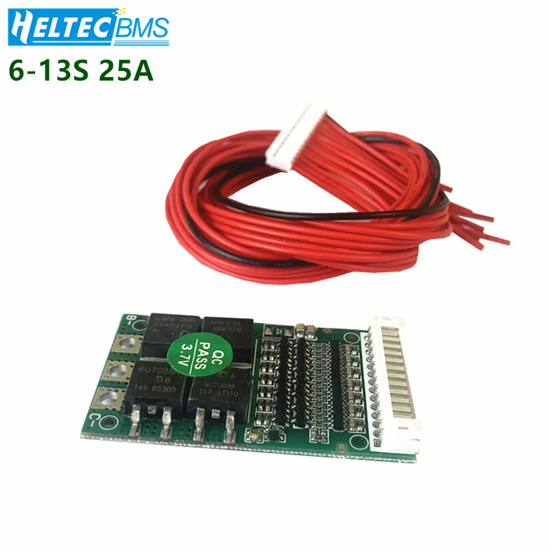 Плата BMS 6S/7S/13S 25A 24 В 36 48 полимерная литиевая/Тройная ЛИТИЕВАЯ/железная фосфат/LiFePo4
