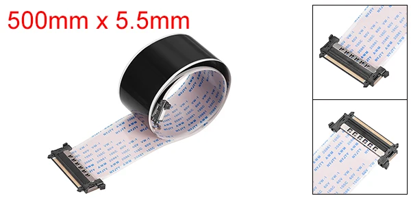 51Pins 500mm(A Type) Uxcell Гибкий плоский кабель, FPC FFC гибкая лента 51 контакт 500 мм(тип А - Цвет: 51Pins 500mm(A Type)