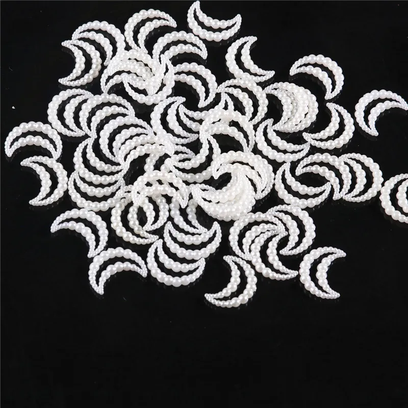 ABS Imitation Pearl Beaded Flower Half Round Beads Mix Flowers Hearts Bead DIY Clothing Accessories Jewelry Handmade Crafts clothing accessories imitation pearl beads abs beads