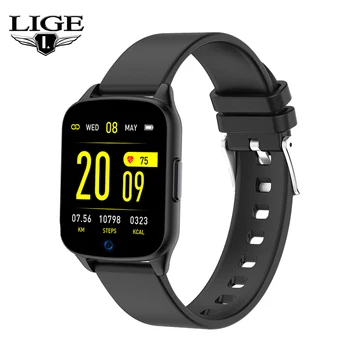 

LIGE New Smart Watch Men Women Pedometer Heart Rate Blood Pressure Monitoring Multi-Function Mode For Android IOS Mobile Phone