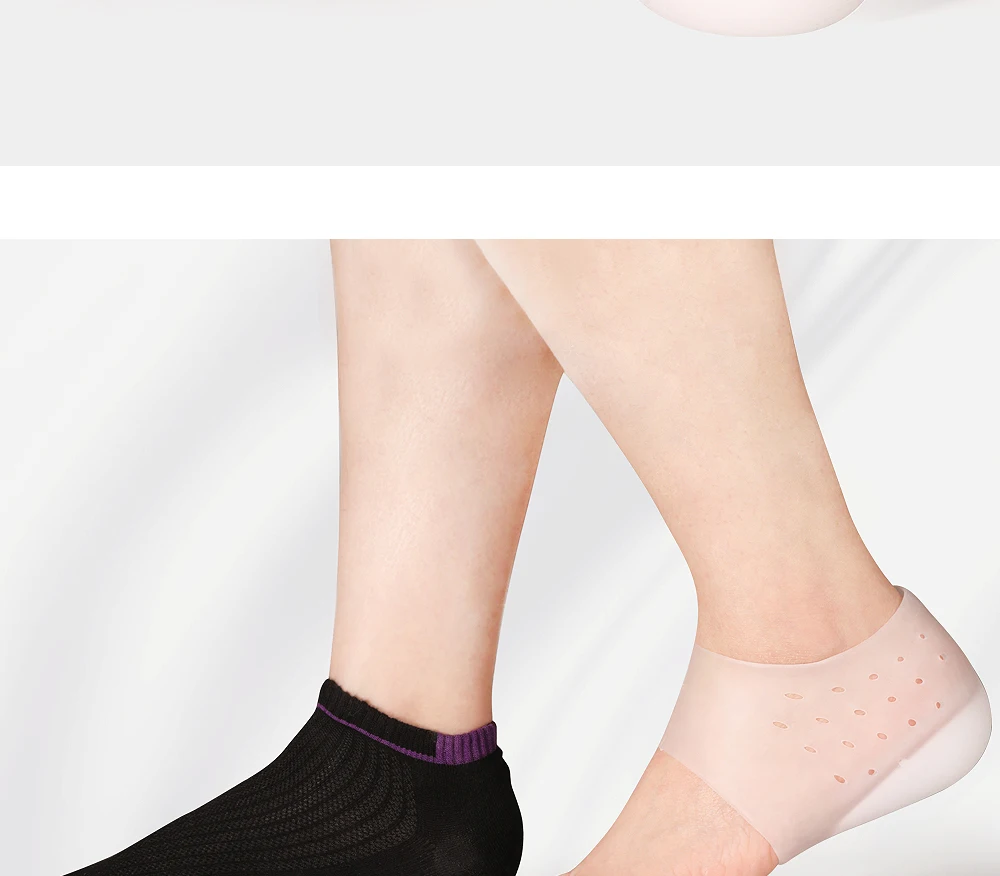 3ANGNI, невидимые носки для увеличения роста, женские и мужские подушечки на пятку, силиконовые гелевые подтяжки, подтяжки, носки, потрескаемые, средство для ухода за кожей ног